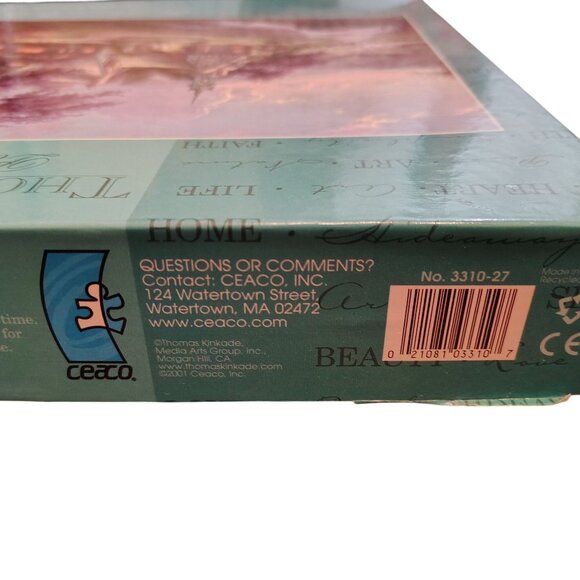 Ceaco Thomas Kinkade 1000 Piece Vintage 2001 Jigsaw Puzzle Clocktower Cottage - Picture 7 of 8